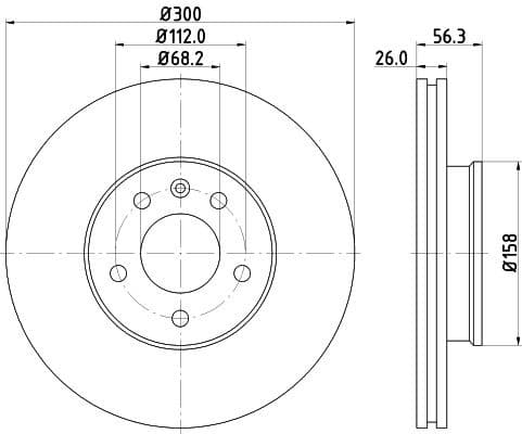 Brake Disc PRO High Carbon 8DD 355 127-701 - image 4