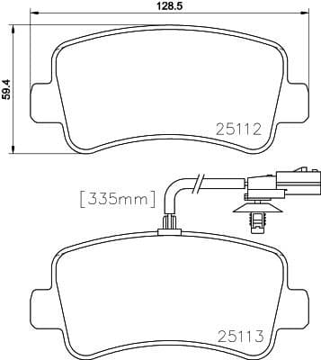 Brake Pad Set, disc brake 8DB 355 015-301 - image 4