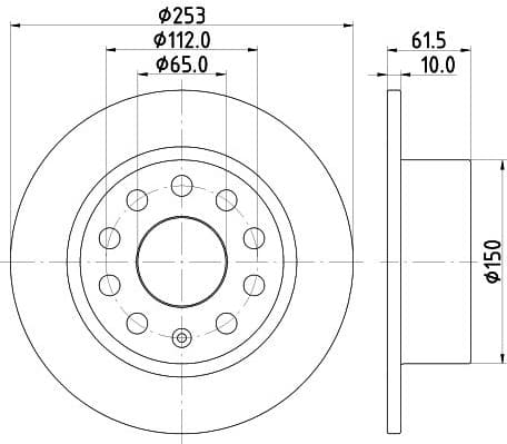 Brake Disc PRO 8DD 355 132-281 - image 2