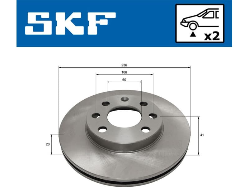 Brake Disc VKBD 80717 V2 - image 2