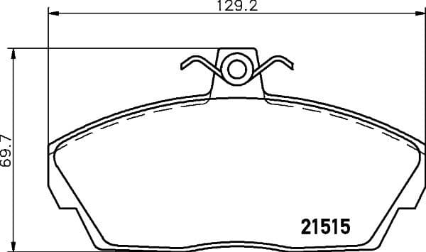 Brake Pad Set, disc brake 8DB 355 018-431
