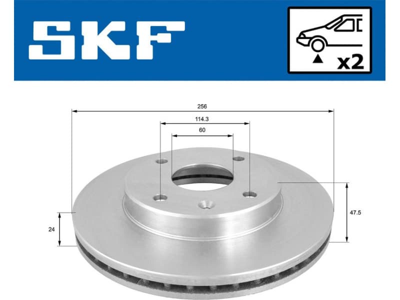 Brake Disc VKBD 80898 V2 - image 2