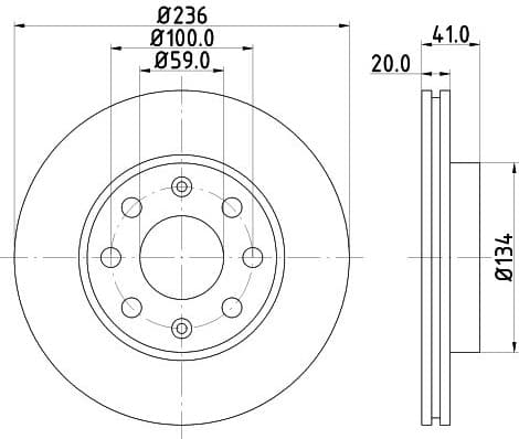 Brake Disc 8DD 355 111-341 - image 4