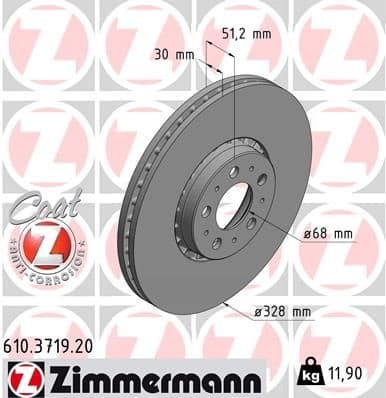 Brake Disc COAT Z 610.3719.20 - image 2