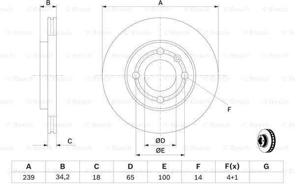 Brake Disc 0986478621 - image 5