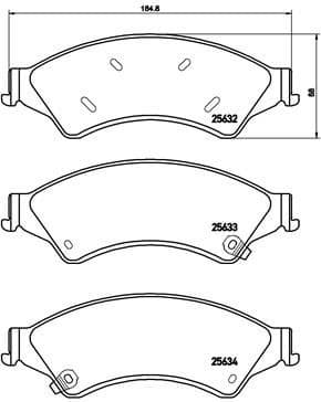 Brake Pad Set, disc brake PRIME LINE P24153