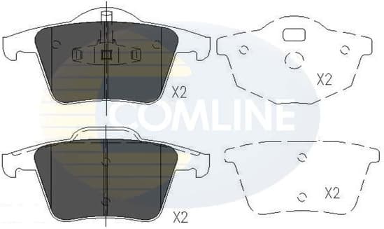 Brake pads rear CBP06027