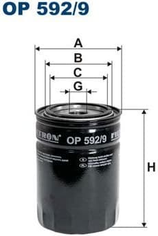 Oil Filter OP592/9