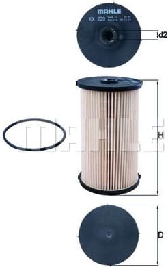 Filter diesel fuel KX220D