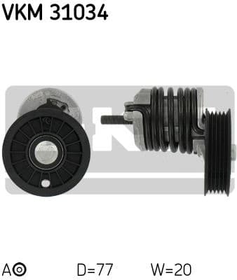 Tensioner belt VKM31034 - image 2