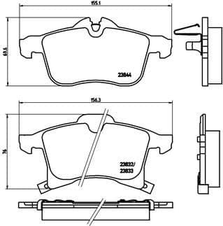 Brake Pad Set, disc brake PRIME LINE P59045