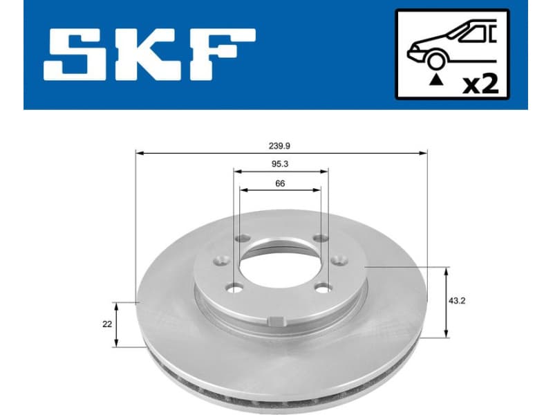 Brake Disc VKBD 80356 V2 - image 2