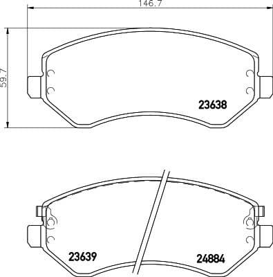 Brake Pad Set, disc brake 8DB 355 010-051 - image 3
