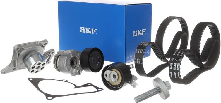 Water Pump + Timing/V-ribbed Belt Set MASTERKIT VKMC 16000 - image 2