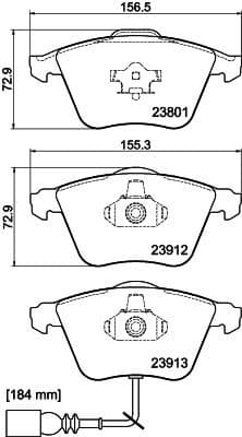 Brake Pad Set, disc brake 8DB 355 010-351 - image 4