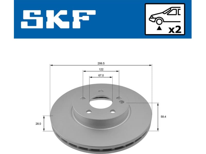 Brake Disc VKBD 80052 V2
