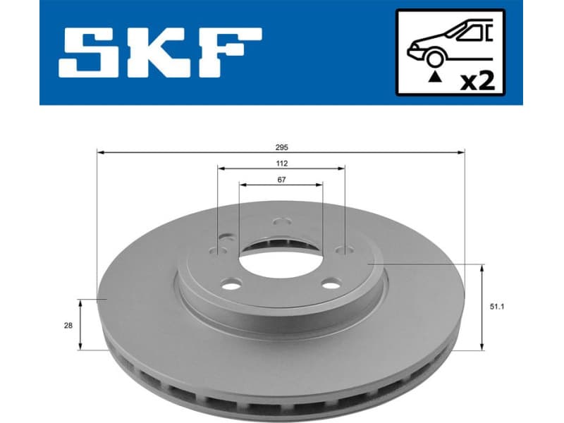 Brake Disc VKBD 81070 V2 - image 2