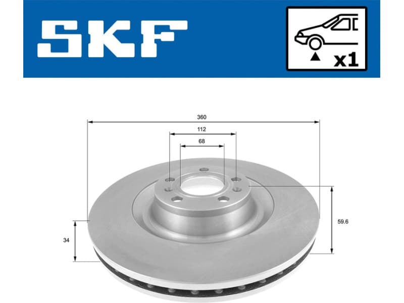 Brake Disc VKBD 80418 V1