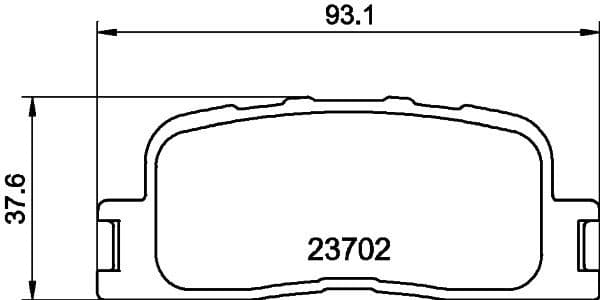 Brake Pad Set, disc brake 8DB 355 011-001 - image 4