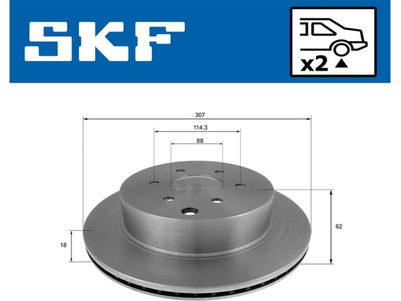 Brake Disc VKBD 90426 V2 - image 2