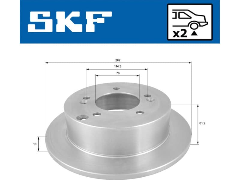 Brake Disc VKBD 90556 S2 - image 2