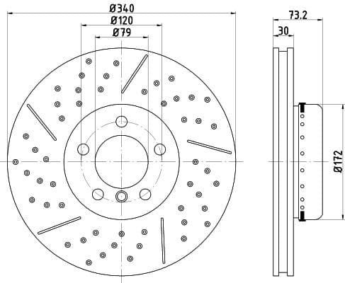 Brake Disc PRO High Carbon 8DD 355 120-821 - image 4