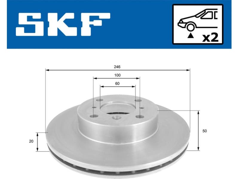 Brake Disc VKBD 80517 V2 - image 2