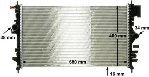 Radiator, engine cooling BEHR *** PREMIUM LINE *** CR1099000P - image 11