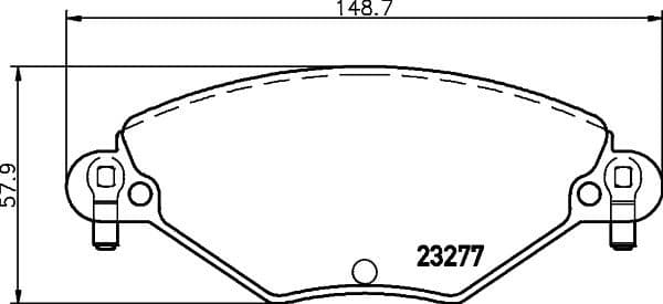 Brake Pad Set, disc brake 8DB 355 019-411 - image 2