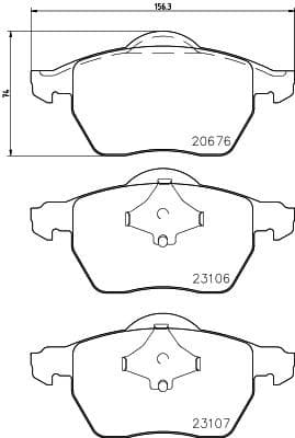 Brake Pad Set, disc brake 8DB 355 006-921 - image 2