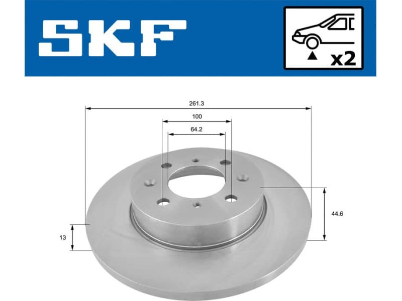 Brake Disc VKBD 80337 S2 - image 2