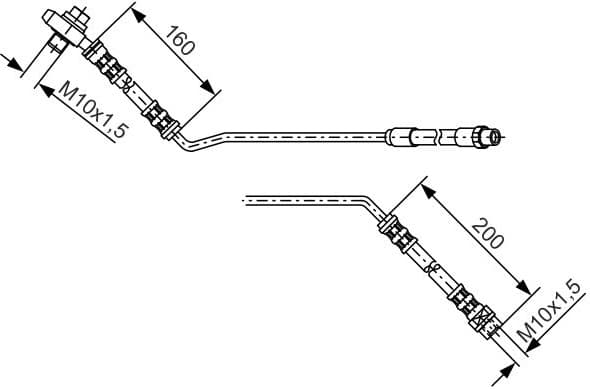 Brake Hose 1 987 476 055 - image 6
