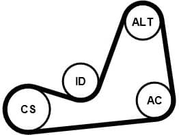 V-ribbed Belt Set 6PK1130K4 - image 2