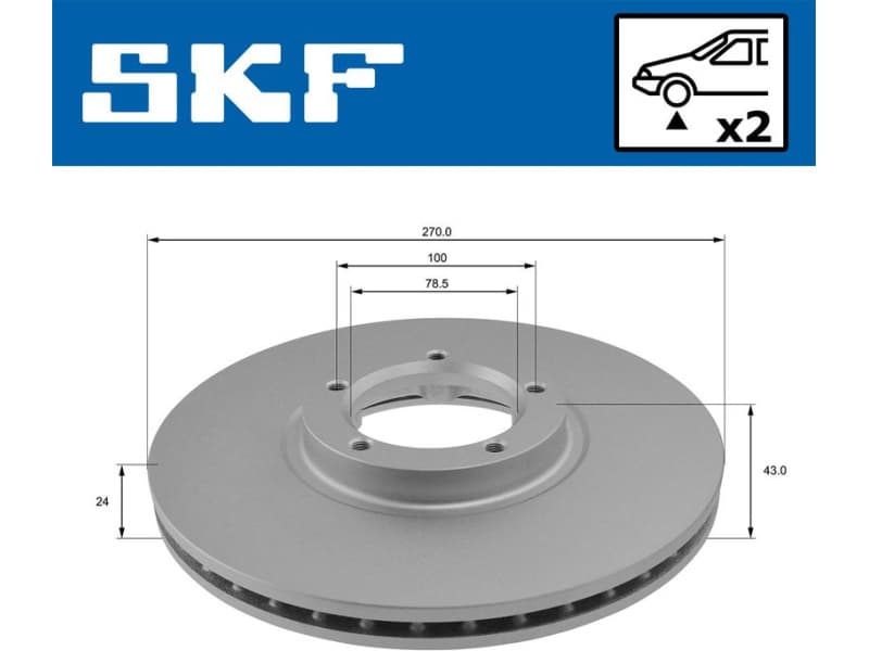 Brake Disc VKBD 80849 V2 - image 2