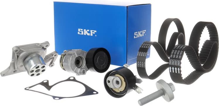 Water Pump + Timing/V-ribbed Belt Set MASTERKIT VKMC 16002 - image 2