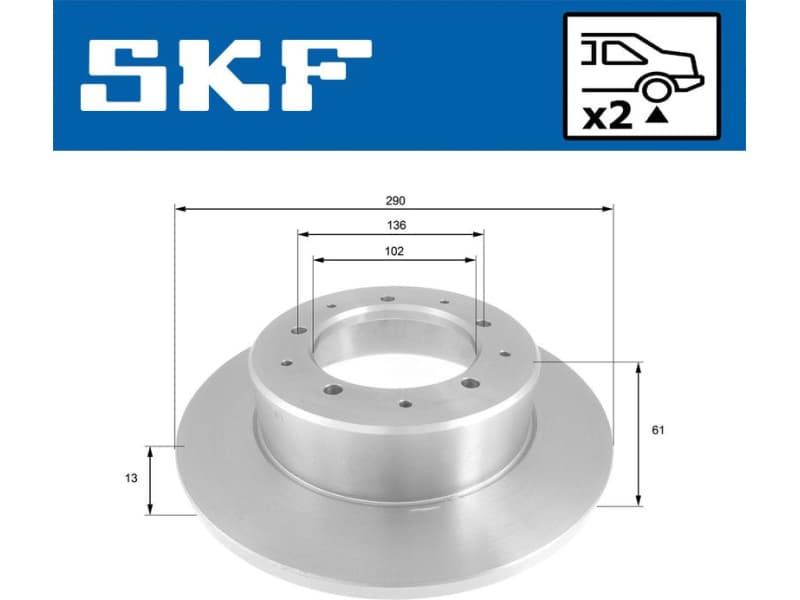 Brake Disc VKBD 90642 S2 - image 2