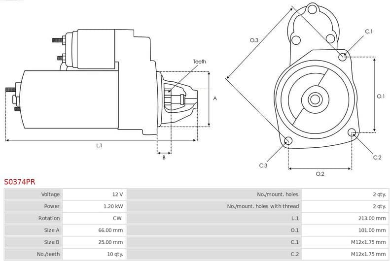 Starter Remanufactured AS S0374PR - image 5
