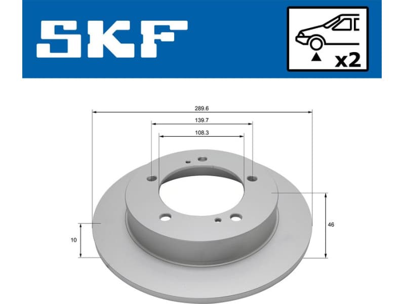 Brake Disc VKBD 80468 S2 - image 2