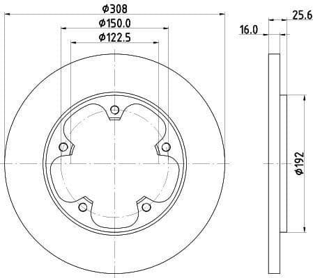 Brake Disc PRO 8DD 355 122-781 - image 4