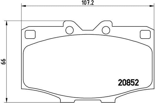 Brake Pad Set, disc brake PRIME LINE P 83 006