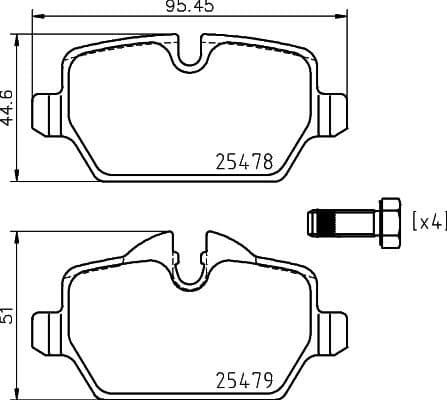 Brake Pad Set, disc brake 8DB 355 020-111 - image 3