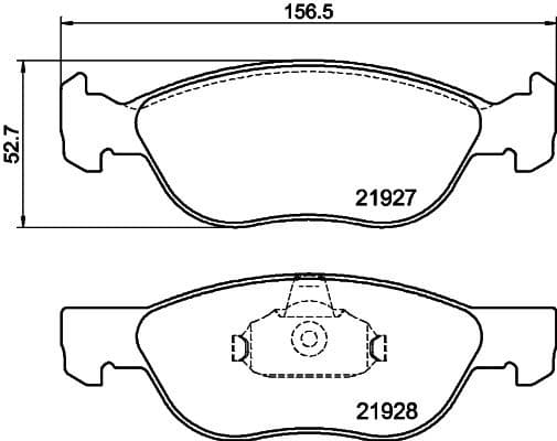 Brake Pad Set, disc brake 8DB 355 010-181 - image 4