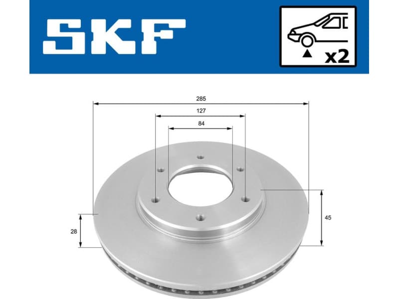Brake Disc VKBD 80591 V2 - image 2
