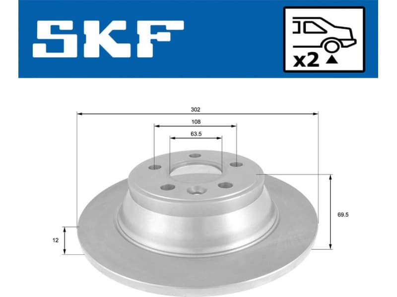 Brake Disc VKBD 90698 S2 - image 2