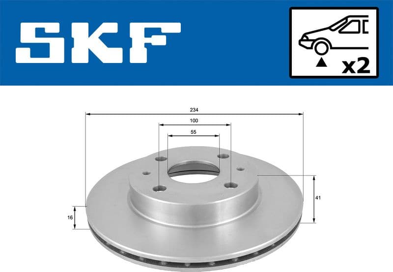 Brake Disc VKBD 80632 V2 - image 2
