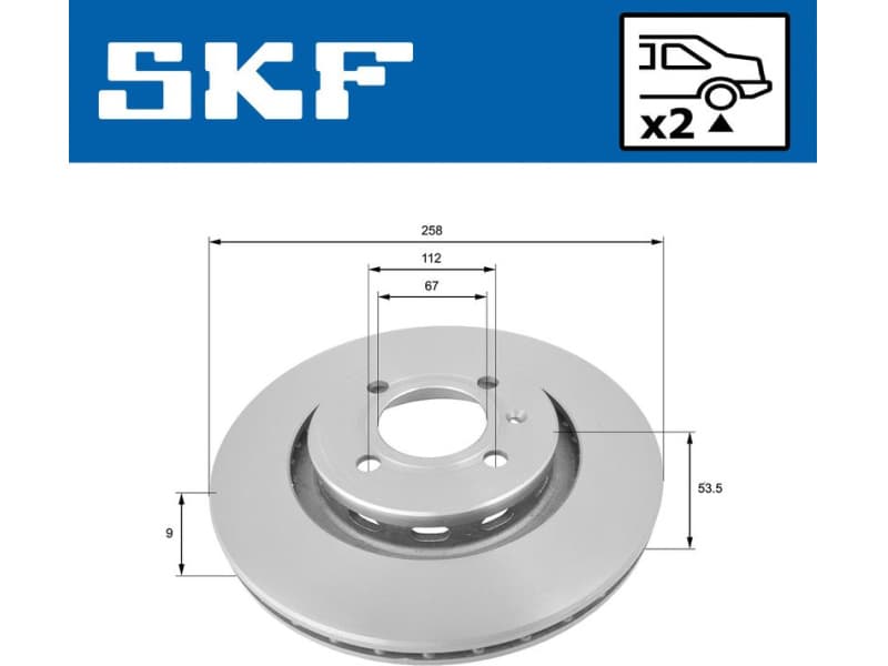 Brake Disc VKBD 91131 S2 - image 2