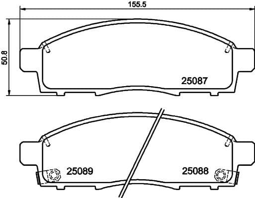 Brake Pad Set, disc brake 8DB 355 023-401 - image 4