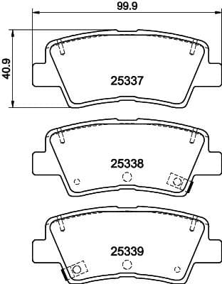 Brake Pad Set, disc brake 8DB 355 019-981 - image 4