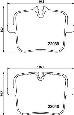Brake Pad Set, disc brake 8DB 355 037-991 - image 4