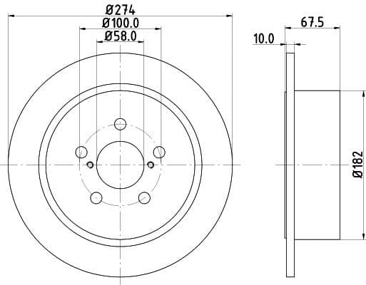 Brake Disc 8DD 355 114-641 - image 4